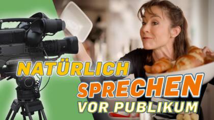 Natürlich sprechen vor Publikum