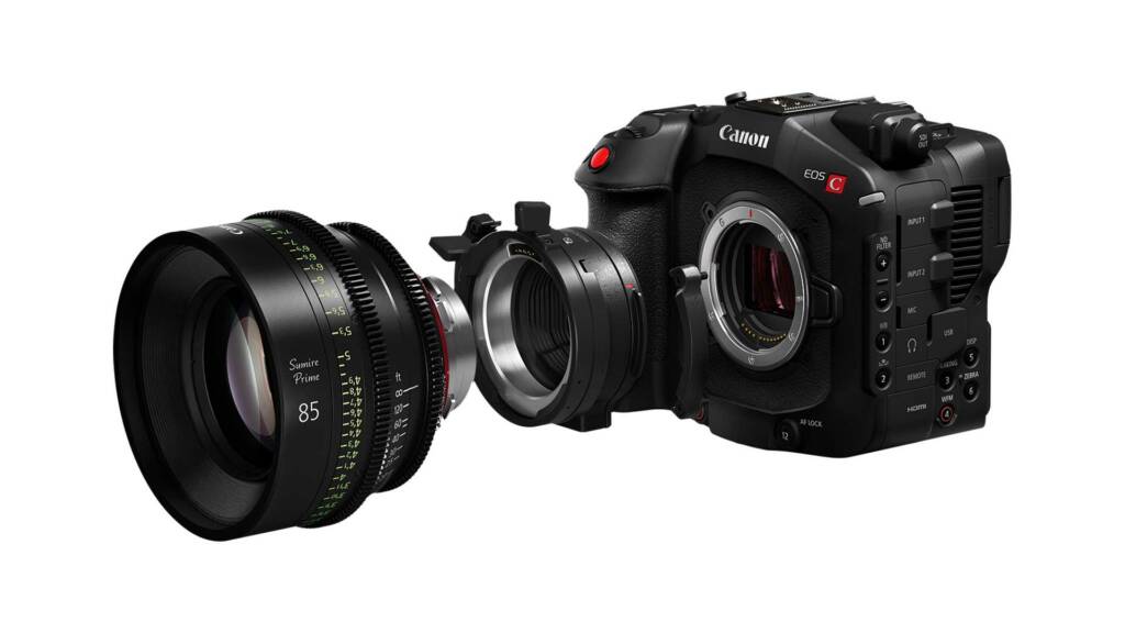 RF Mount der Canon C80 inkl PL Mount Adapter