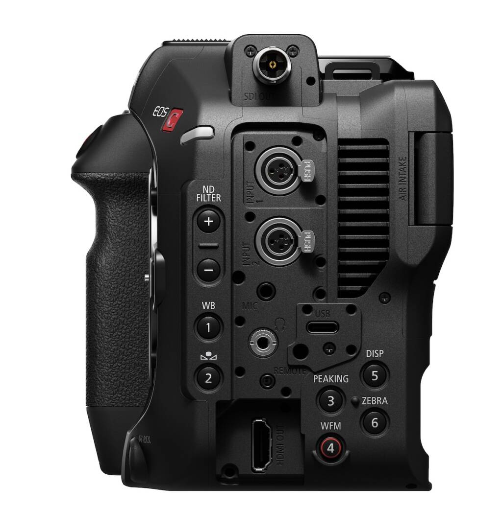 Anschlüsse der Canon C80