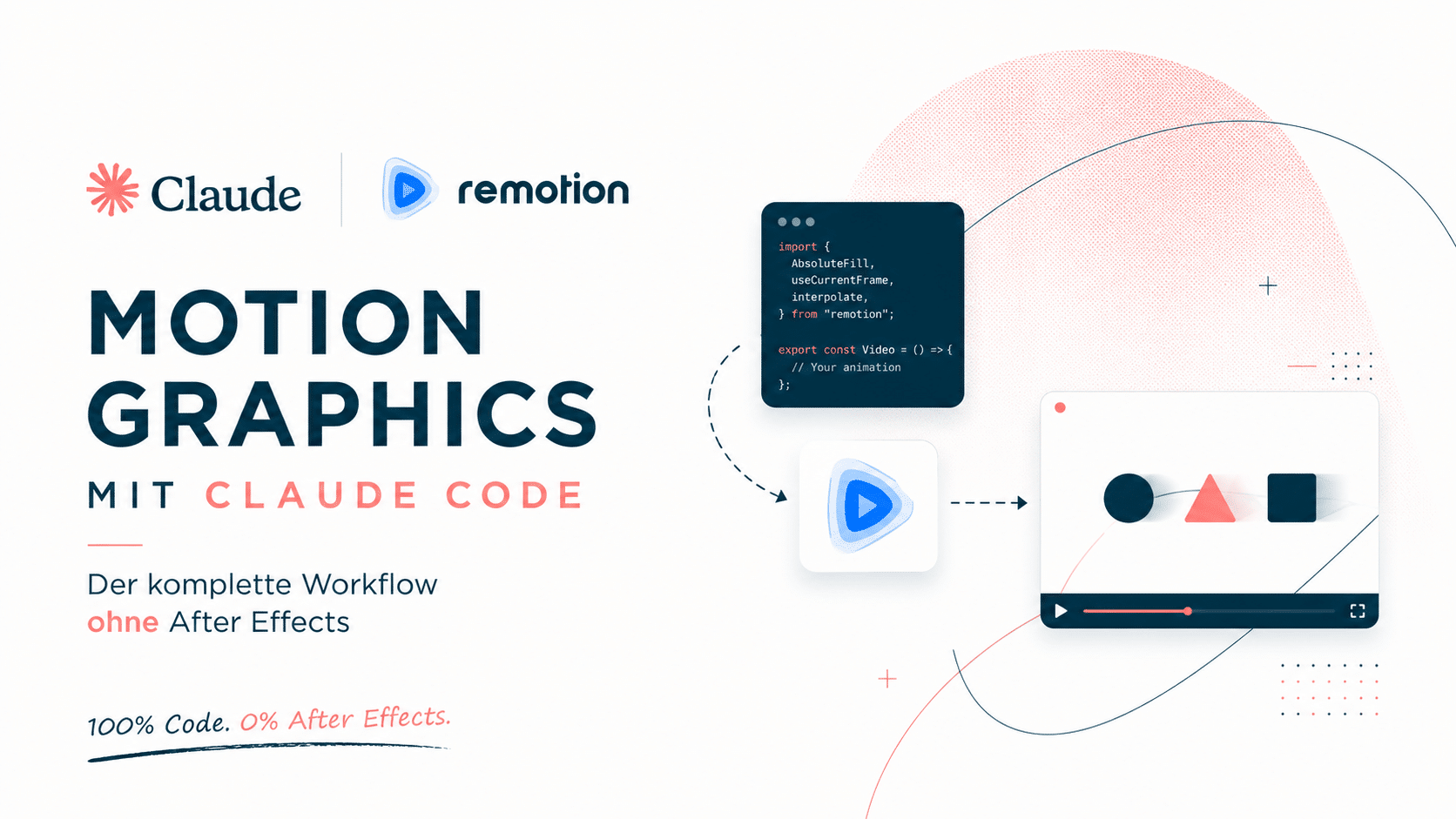 Mit Graphics Motion Graphics mit Claude Code & Remotion – 2026