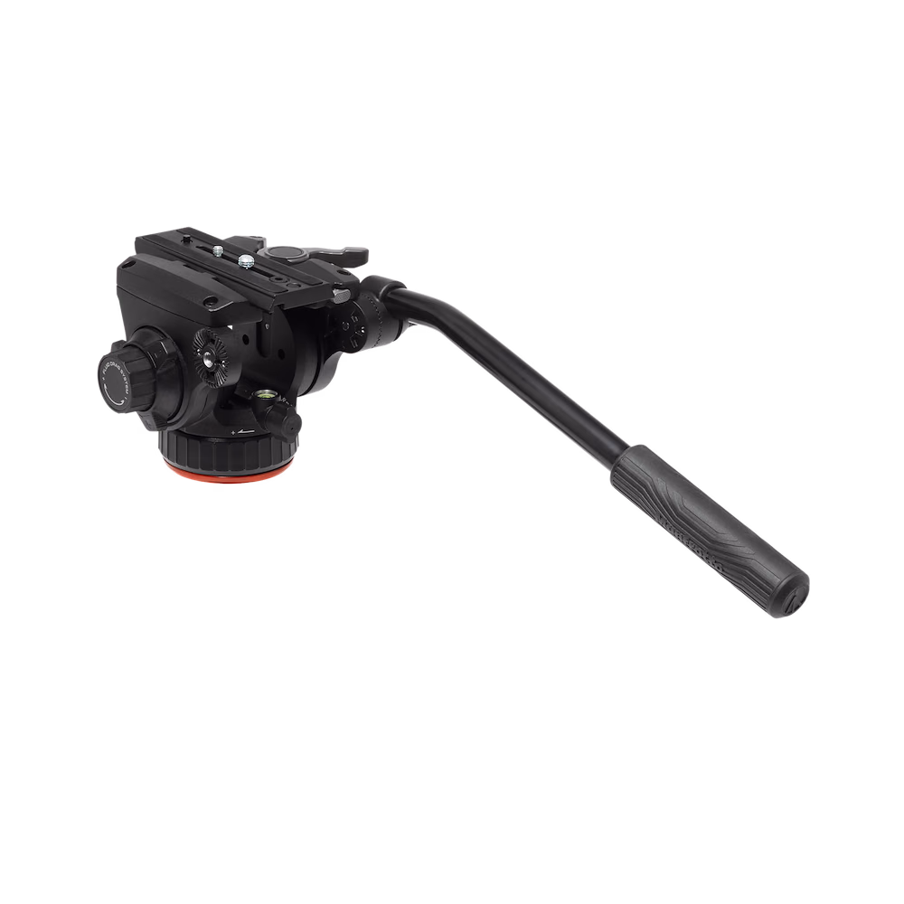 Manfrotto 502X Fluid Video Head einzeln, mit Schwenkarm und Schnellwechselplatte