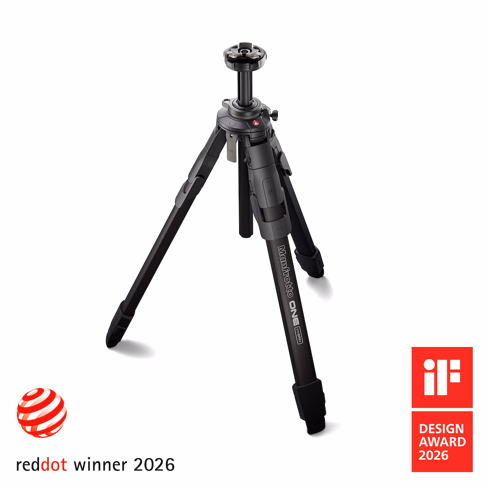 Stativbeine des Manfrotto ONE Video aus Aluminium mit nicht-rundem Profil und XTEND-Mechanik