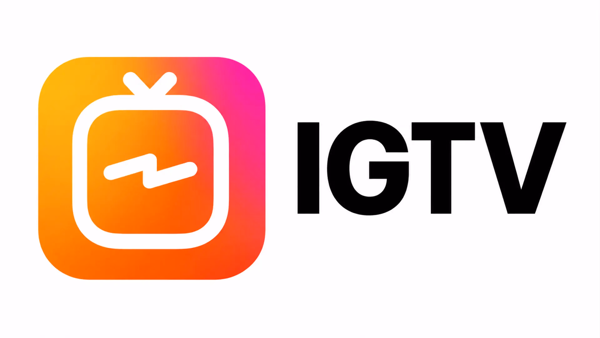 Das frühere IGTV-Logo links und der App-Name IGTV rechts.